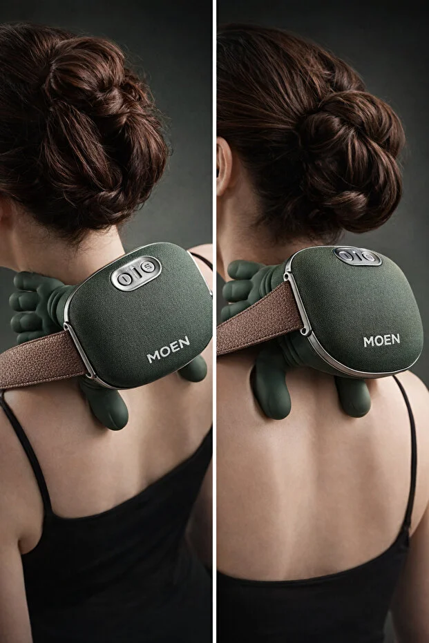 Gerçek El Hissi Sunan Isıtmalı Boyun Masaj Aleti (Parmak Teknolojisi) Şarjlı| Boyun, Omuz,Sırt,Bacak